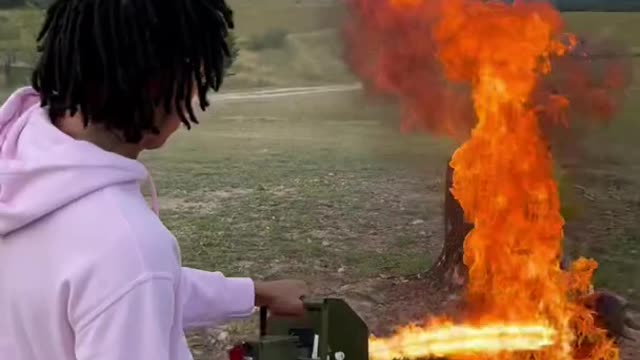Pumpkin vs flamethrower how many