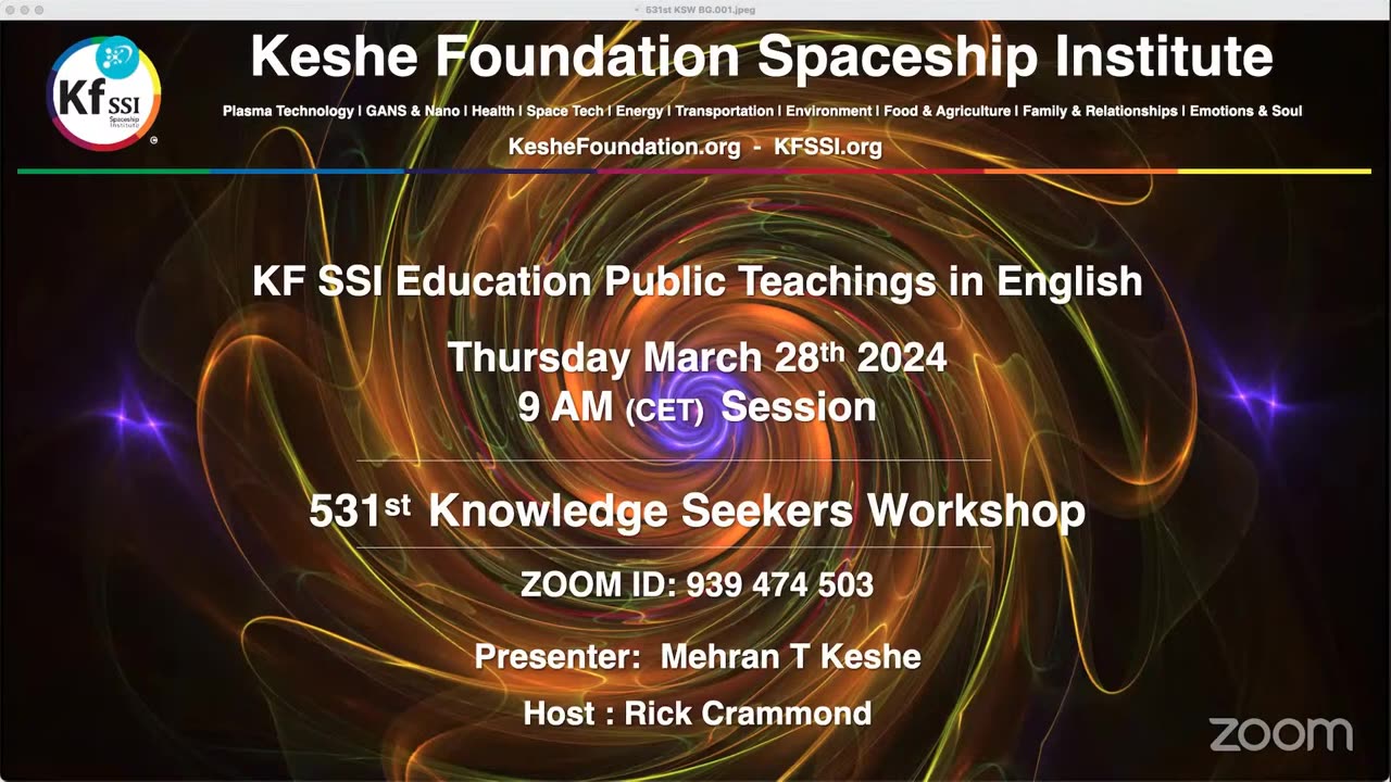 531st Knowledge Seekers Workshop; March 28, 2024