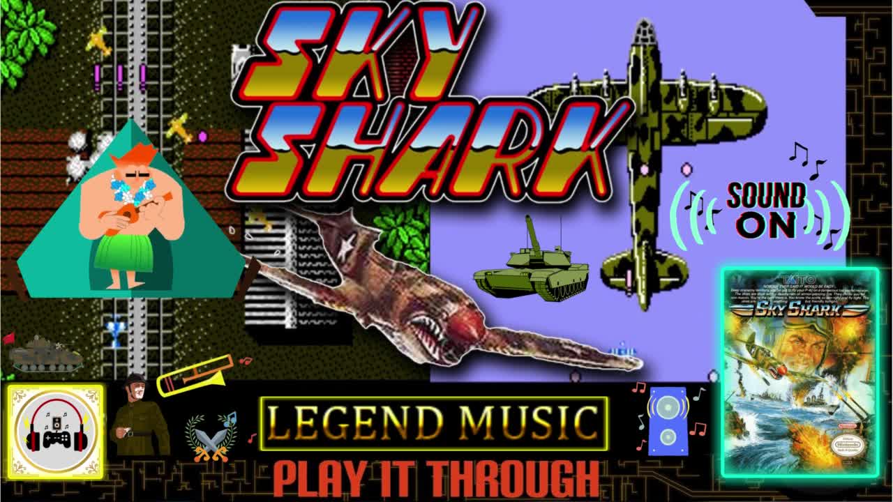 Sky Shark 🎮 music NES (🎧 Soundtrack of game)🎸#videogames #music