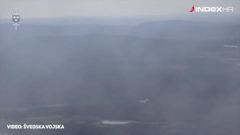 Švedska vojska bombardira požare