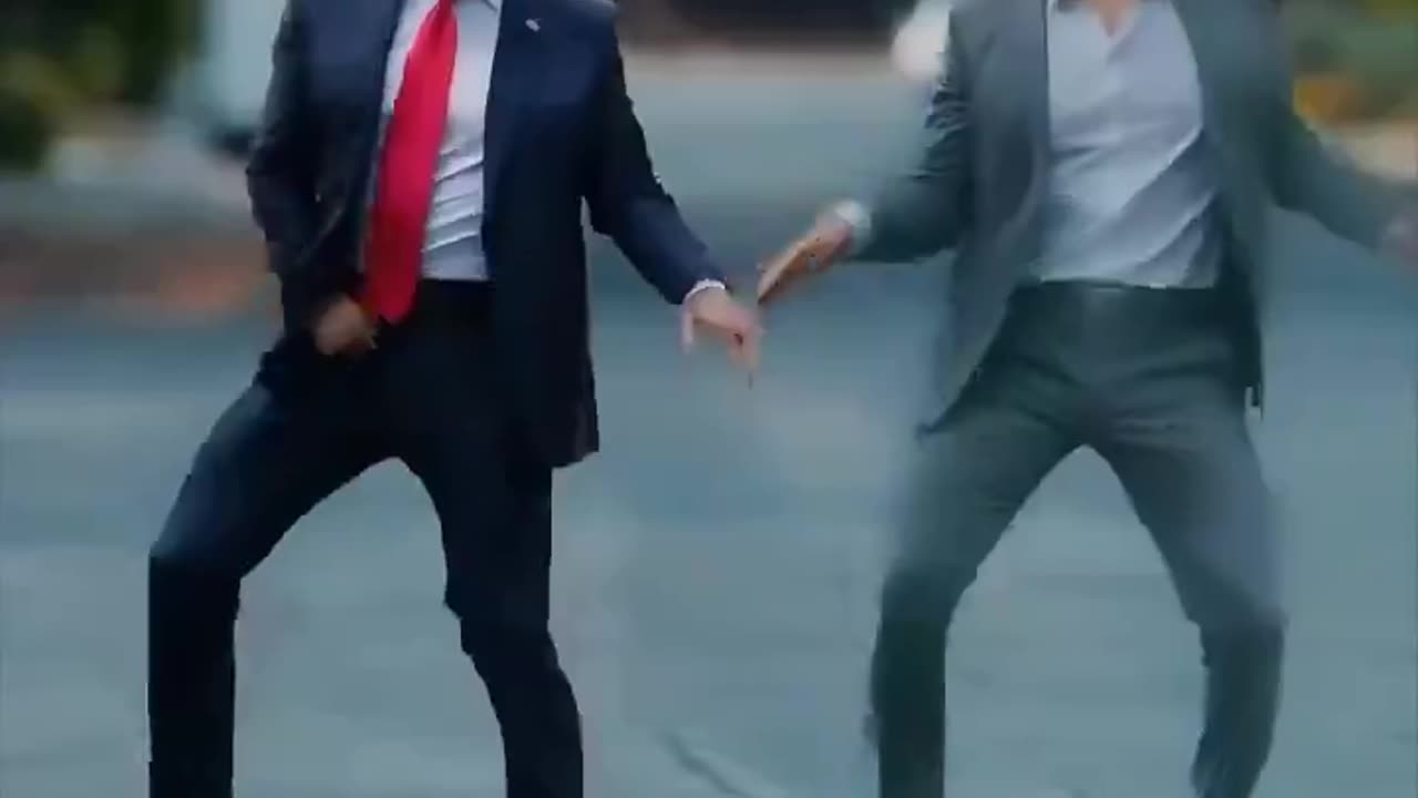 Elon Musk Dancing with Donald Trump