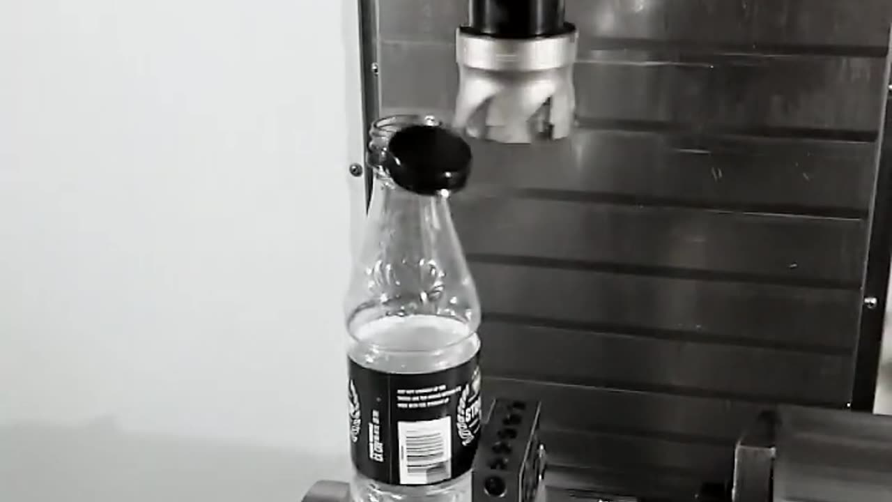 Ultimate Precision: CNC Machine Removes Bottle Cap with Ease #shorts