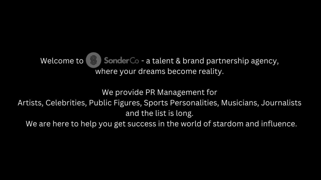 Sonder Co Talent and Brand Partnership Agency