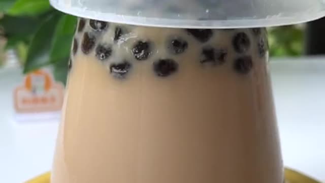 Have you ever eaten milk tea that you can bite