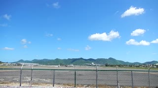 Two Very Close Airplane Landings on Saint Martin