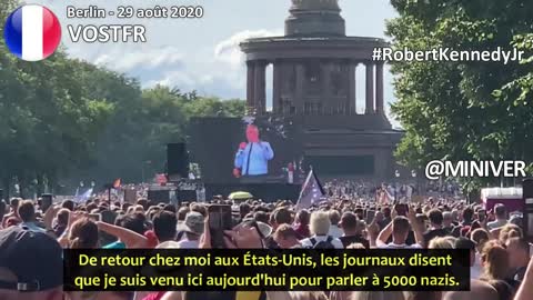 Robert Kennedy Jr. Discours historique du 29 août 2020 à Berlin «Ich bin ein Berliner» [VOSTFR]