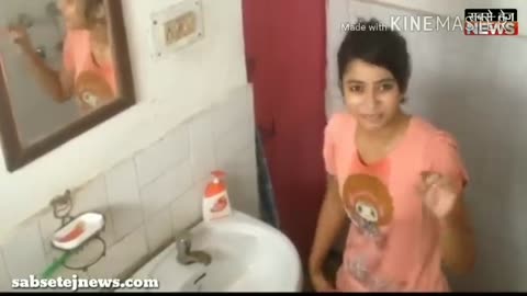 Children don’t watch this video, sexy girl in bathroom