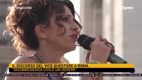 25-09-2021 - Nunzia Alessandra Schiliro' a Piazza S. Giovanni - Uniti per essere liberi