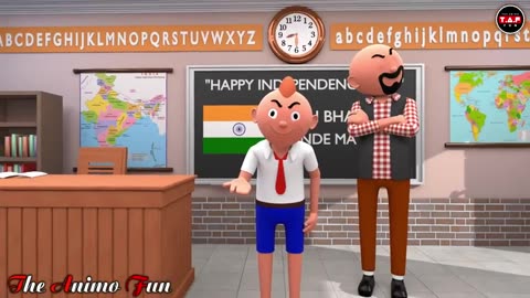 SCHOOL WALA 15TH AUGUST | Funny Comedy Video| Cartoon | The Animo Fun