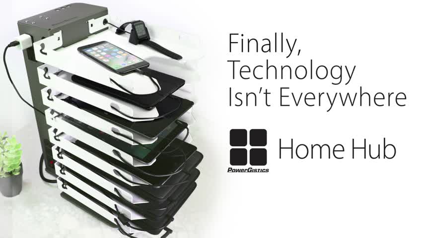 Home Hub in White for Devices Desktop Charging Station.