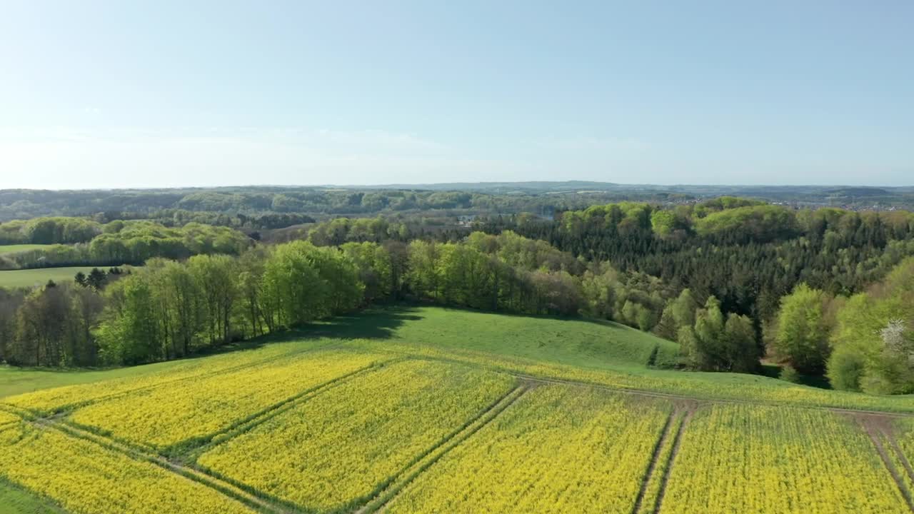 Aerial view of the countryside