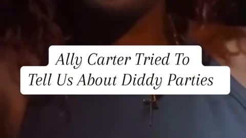 Ally Carter Tried To Tell Us About Diddy Parties‼️