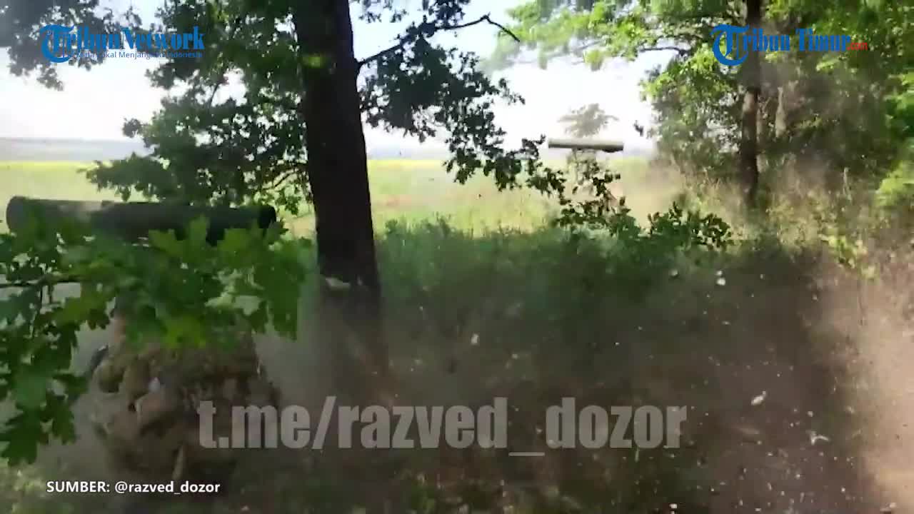 UAV, ATGM to Russian Thermobaric Ammunition Destroy Ukrainian Shooting Point