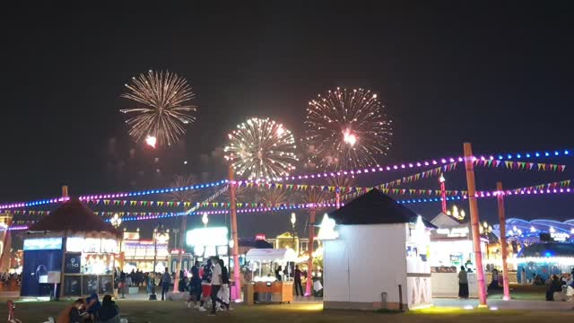 Global Village Fire works 🎆