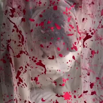 English Bulldog Bloody Bride Halloween