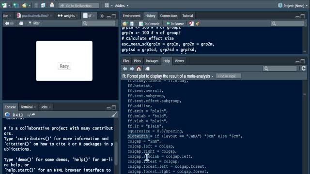 Part 10: Random effect meta-analysis(poolin SMD) in R