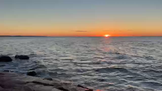 sunrise over the sound