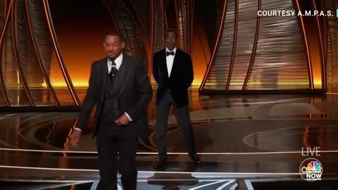 Will Smith hits Chris Rock at the Oscars