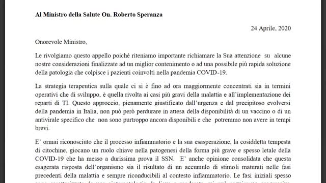 "LE CURE PER IL COVID ESISTONO MA SONO STATE IGNORATE DAL GOVERNO PERCHE' BIG PHARMA NON LE VUOLE".