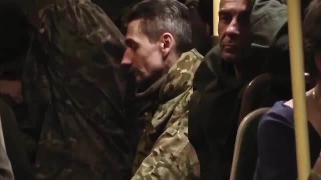 Prisoners from Azov close-up