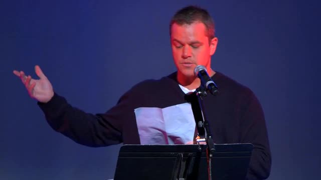 Politics - 2021 Matt Damon Reads Howard Zinns 1970 Speech Problem Is Civil Obedience