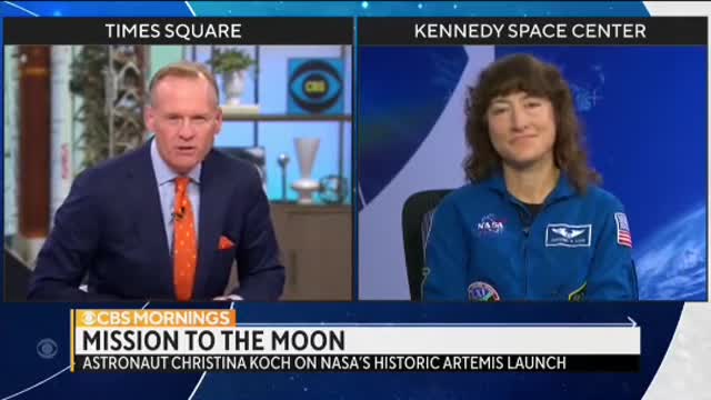 NASA astronautChristina Koch on historic Artemis 1 launch