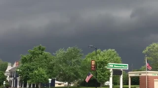 Sirens going off before wicked looking storm!