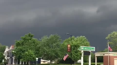 Sirens going off before wicked looking storm!
