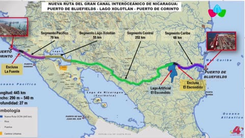 Breaking News in Nicaragua 🇳🇮 New Canal Route Accounced by Daniel Ortega