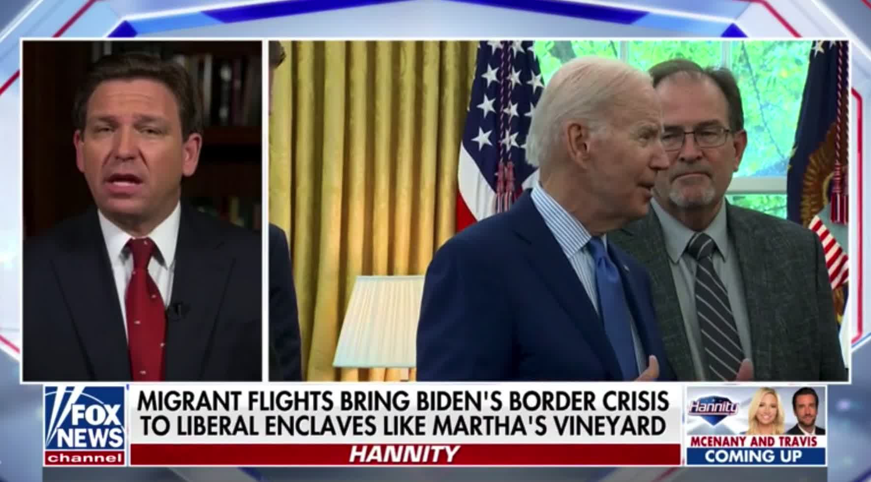 Gov. DeSantis: "The biggest stunt was Biden coming into office and reversing Trump's policies."