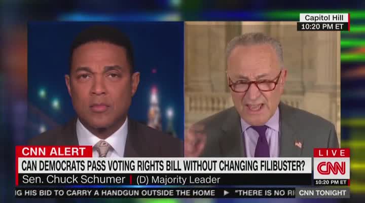 Chuck Schumer Says 'Failure Is Not An Option' For Voting Rights Bill