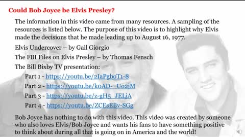 BOB IS ELVIS TRUE