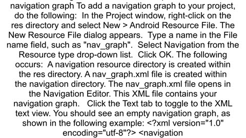 Android Studio 33 Enable Navigation not found