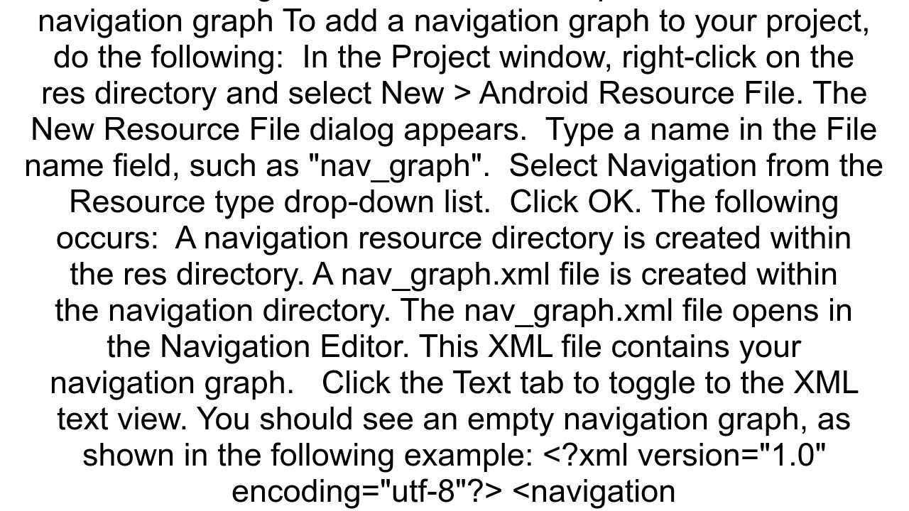 Android Studio 33 Enable Navigation not found