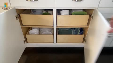 How to Convert Cabinet Shelves into Pull Out Drawers