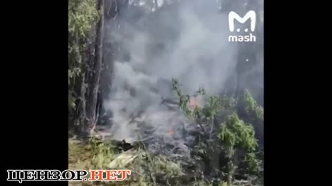 Russian Su-25 plane crashed during training flight in Belgorod region. VIDEO