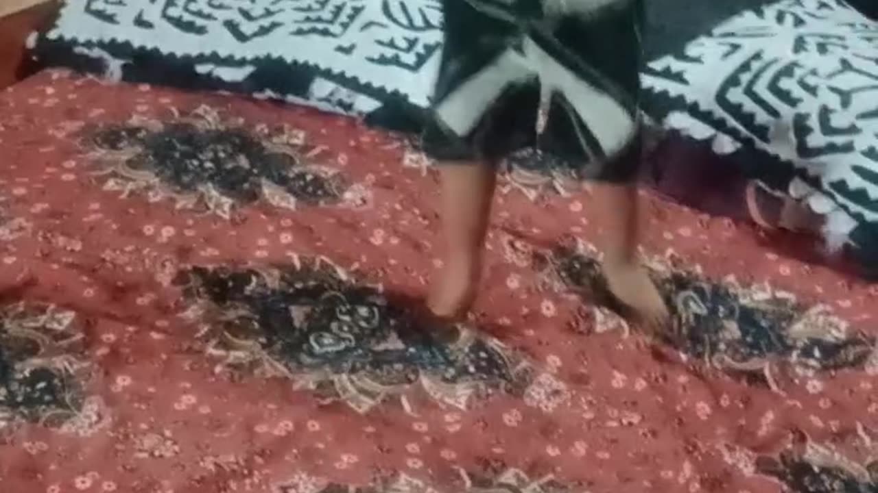 Cute baby dancing