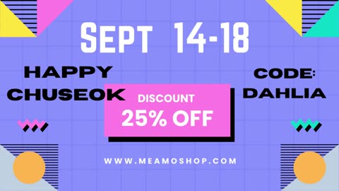 MEAMO SALE!! 25% OFF