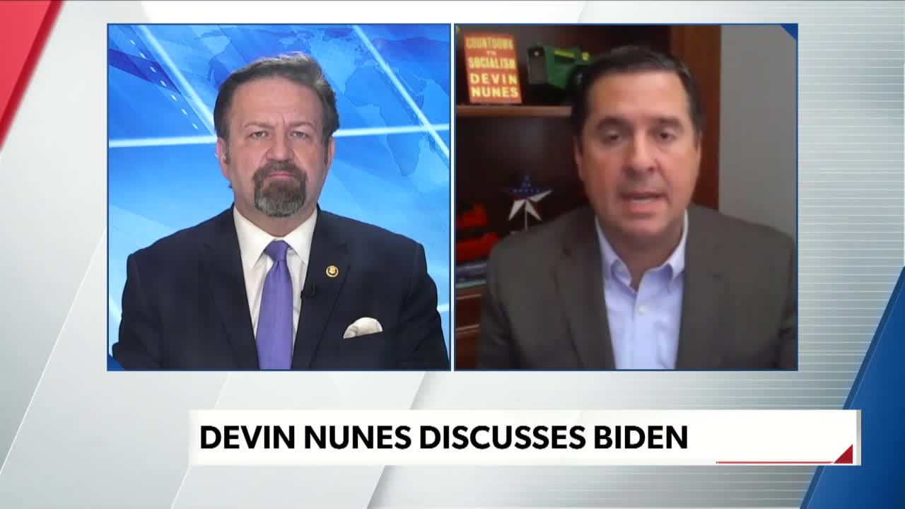 Biden shouldn't be President. Rep. Devin Nunes with Sebastian Gorka on Newsmax