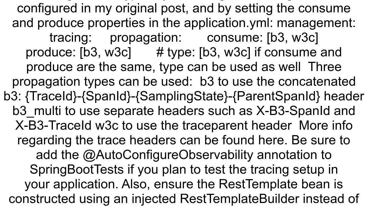 Use both B3 and W3C trace formats in trace propagation between Spring Boot 2 amp 3 applications