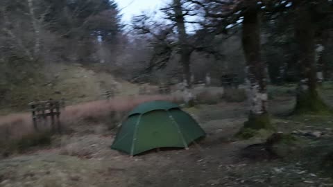 Vlog During sunrise. Riverside wildcamping.