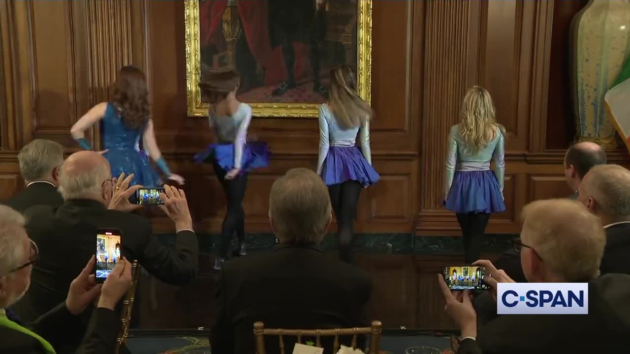 Speaker Pelosi reads StPatricksDay poem & then introduces Riverdance