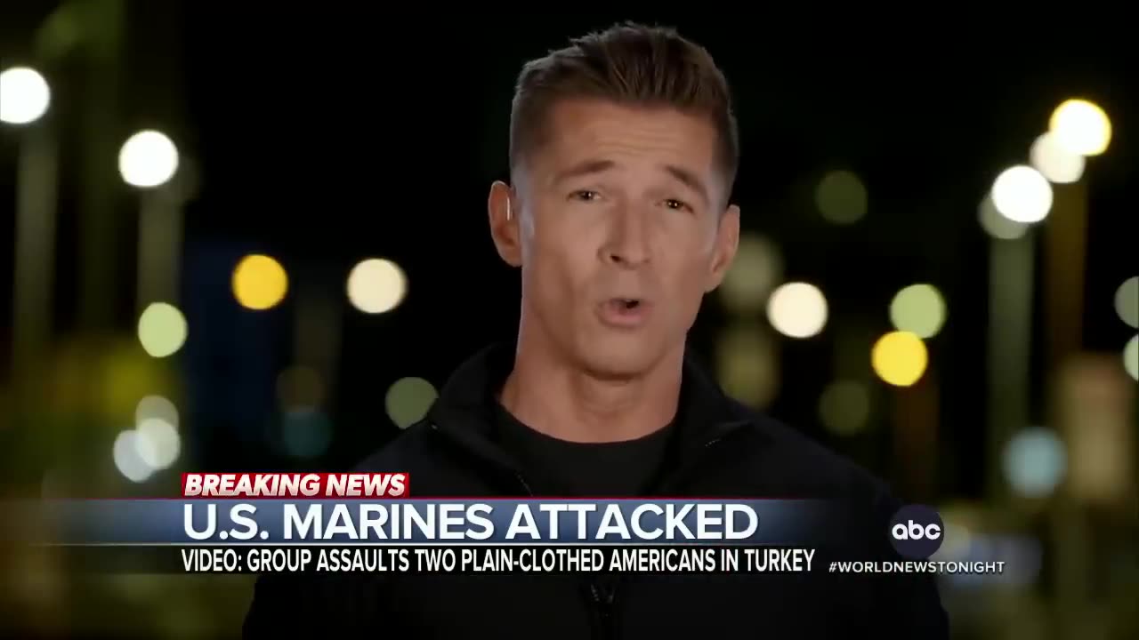 U.S. Marines attacked by mob on street in Turkey