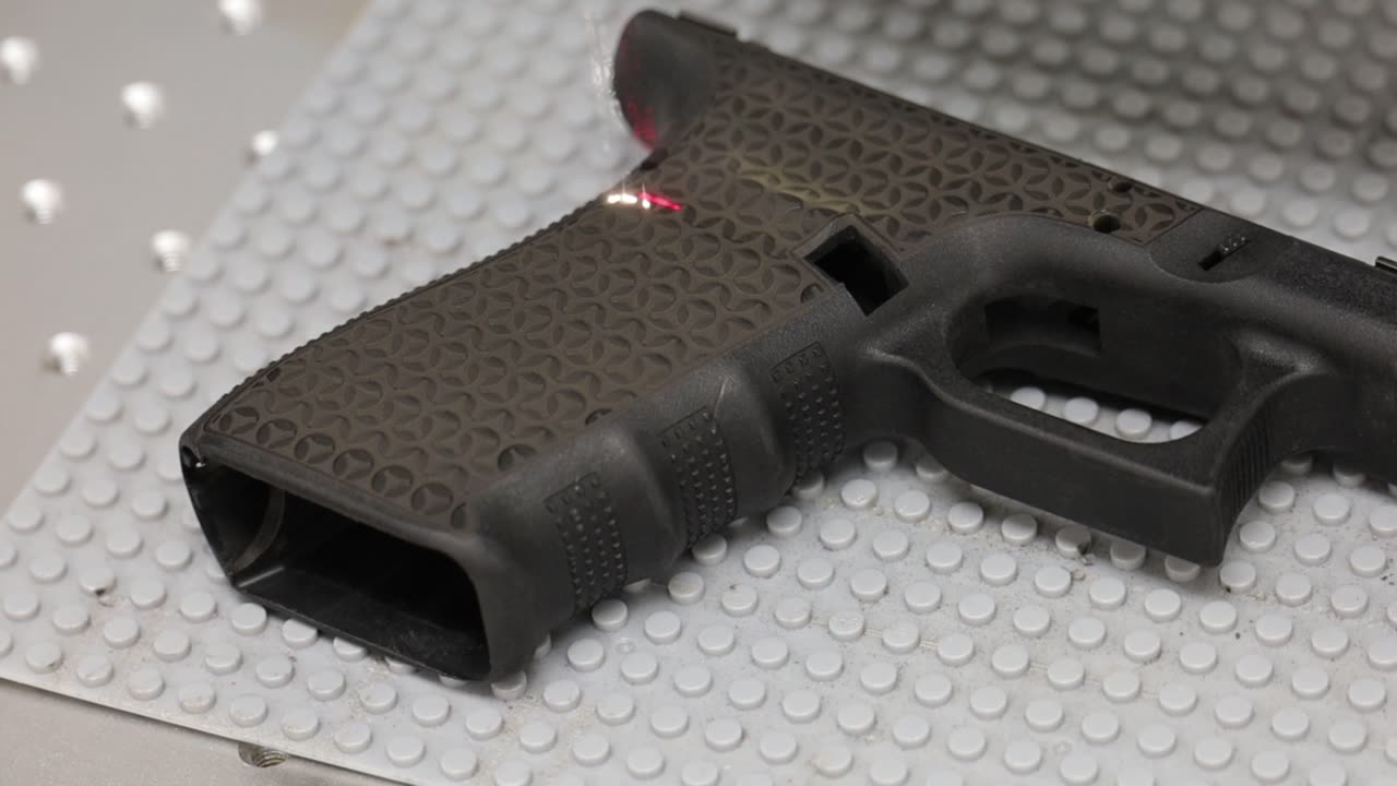 Interwoven pattern on this weeks Glock Laser Stipple