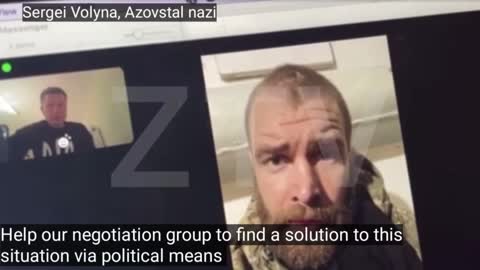 Ukraine War - Nazi in Azovstal talks peace