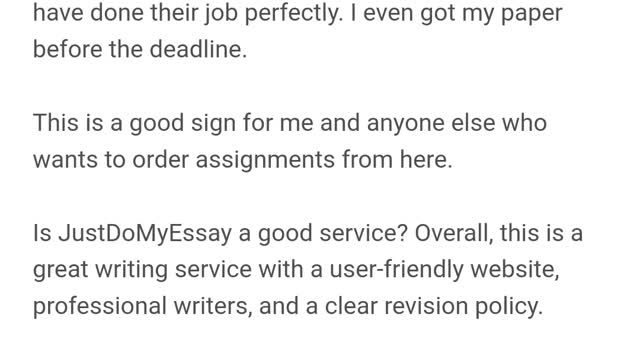 Essay writing service review