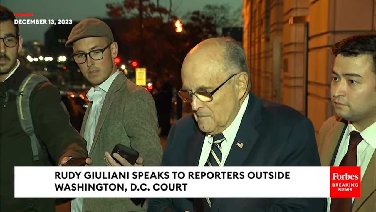 BREAKING NEWS- Rudy Giuliani Defends Comments To Reporters From Yesterday