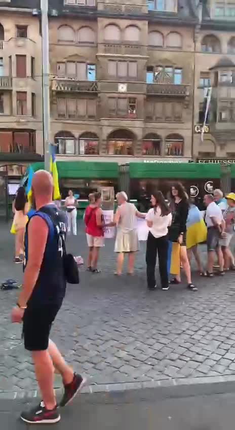 Ukrajinští demonstranti ve Švýcarsku nikoho nezajímali