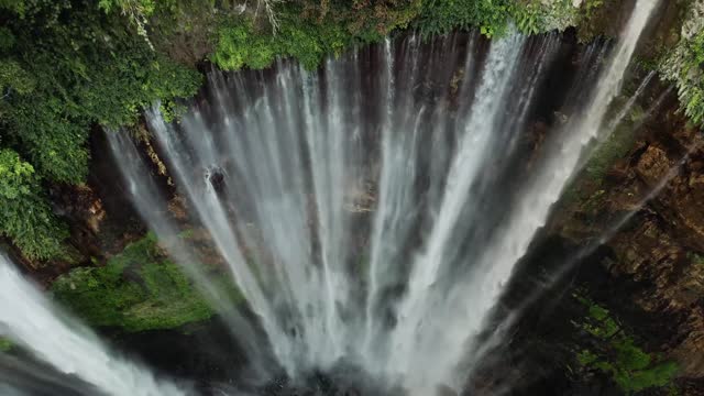 Waterfall From Top Of Mountain