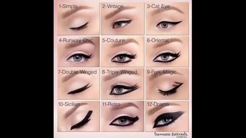 Beautiful and attractive eyeliner styles and its application